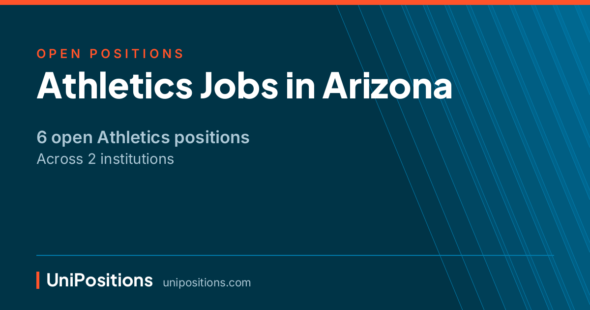 Athletics jobs in Arizona — 6 open positions