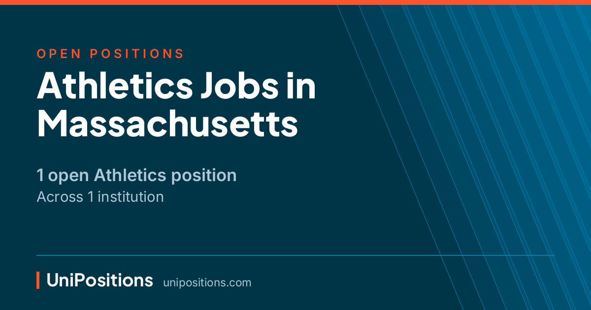 Athletics jobs in Massachusetts — 1 open position