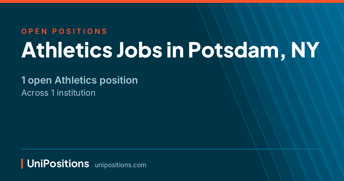 Athletics jobs in Potsdam, NY — 1 open position