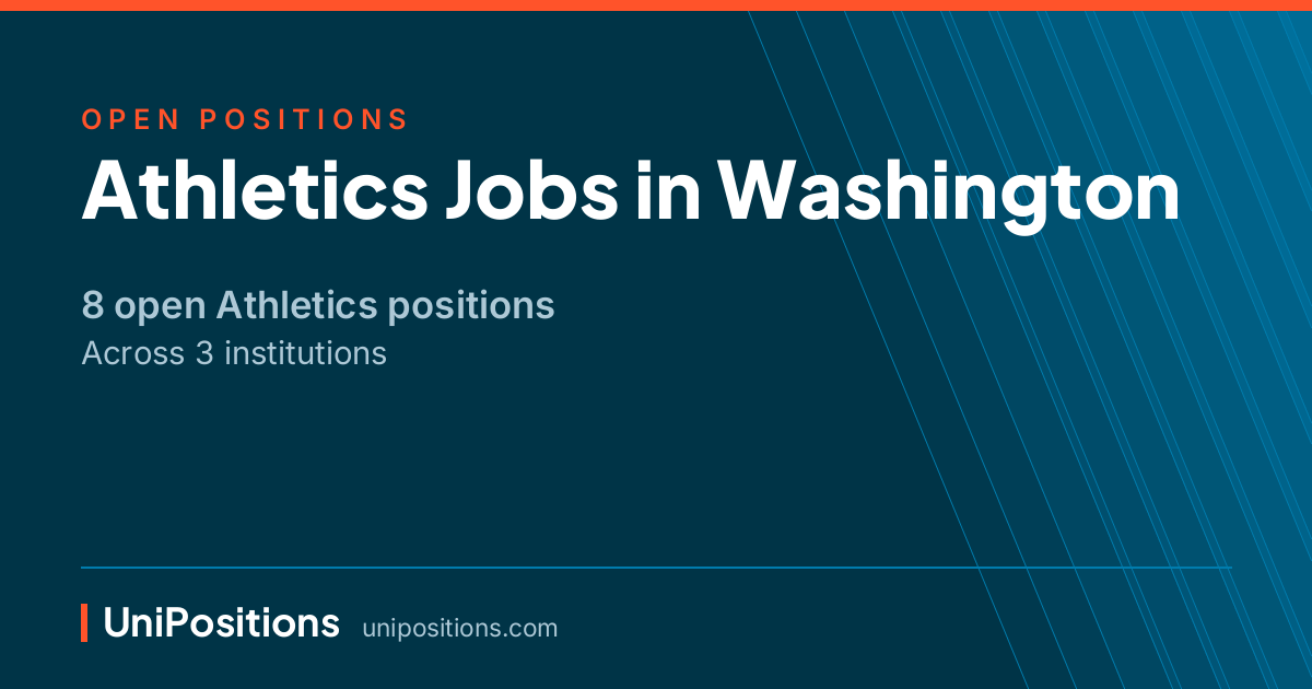 Athletics jobs in Washington — 8 open positions