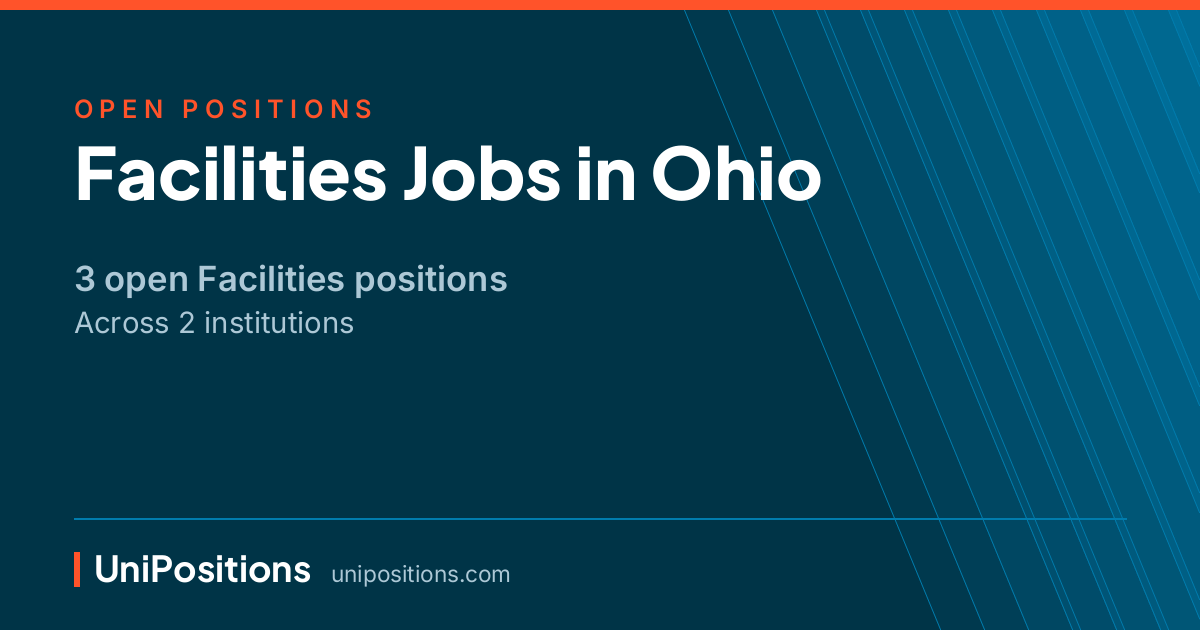 Facilities jobs in Ohio — 3 open positions
