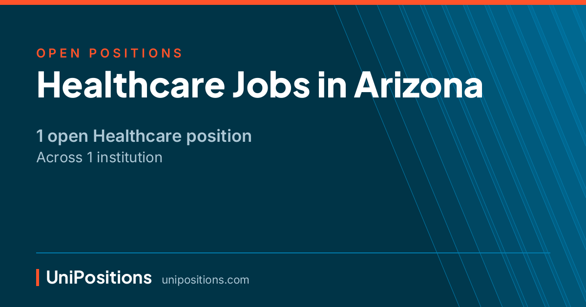 Healthcare jobs in Arizona — 1 open position