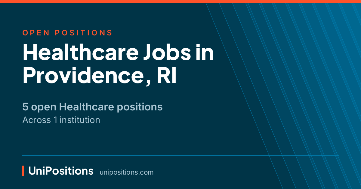 Healthcare jobs in Providence, RI — 5 open positions