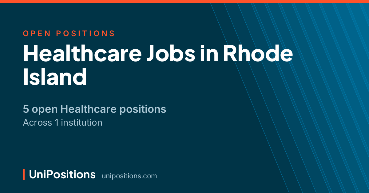 Healthcare jobs in Rhode Island — 5 open positions