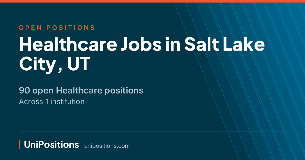 Healthcare jobs in Salt Lake City, UT — 90 open positions