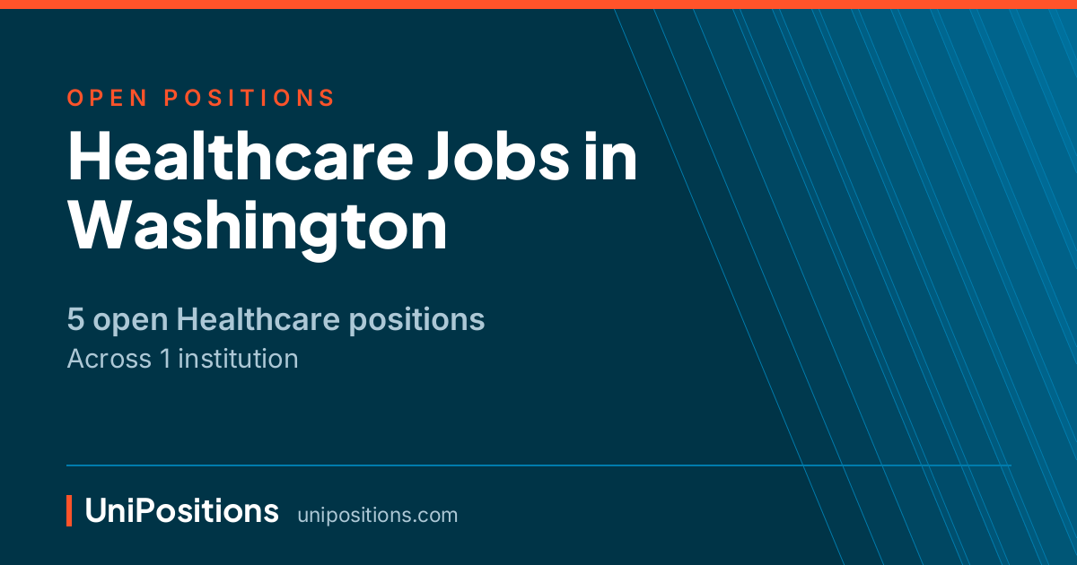 Healthcare jobs in Washington — 5 open positions