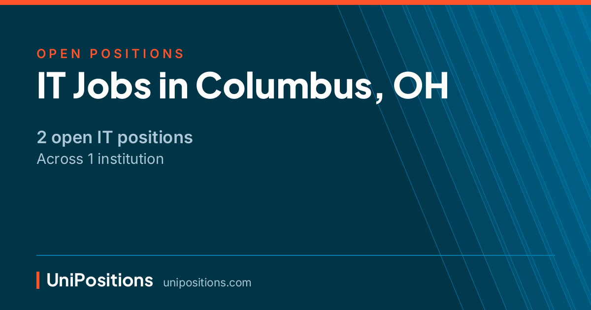 IT jobs in Columbus, OH — 2 open positions