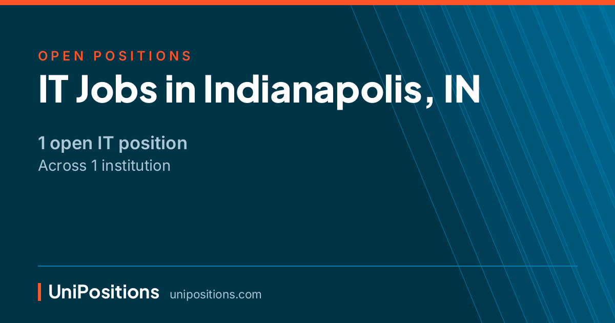 IT jobs in Indianapolis, IN — 1 open position