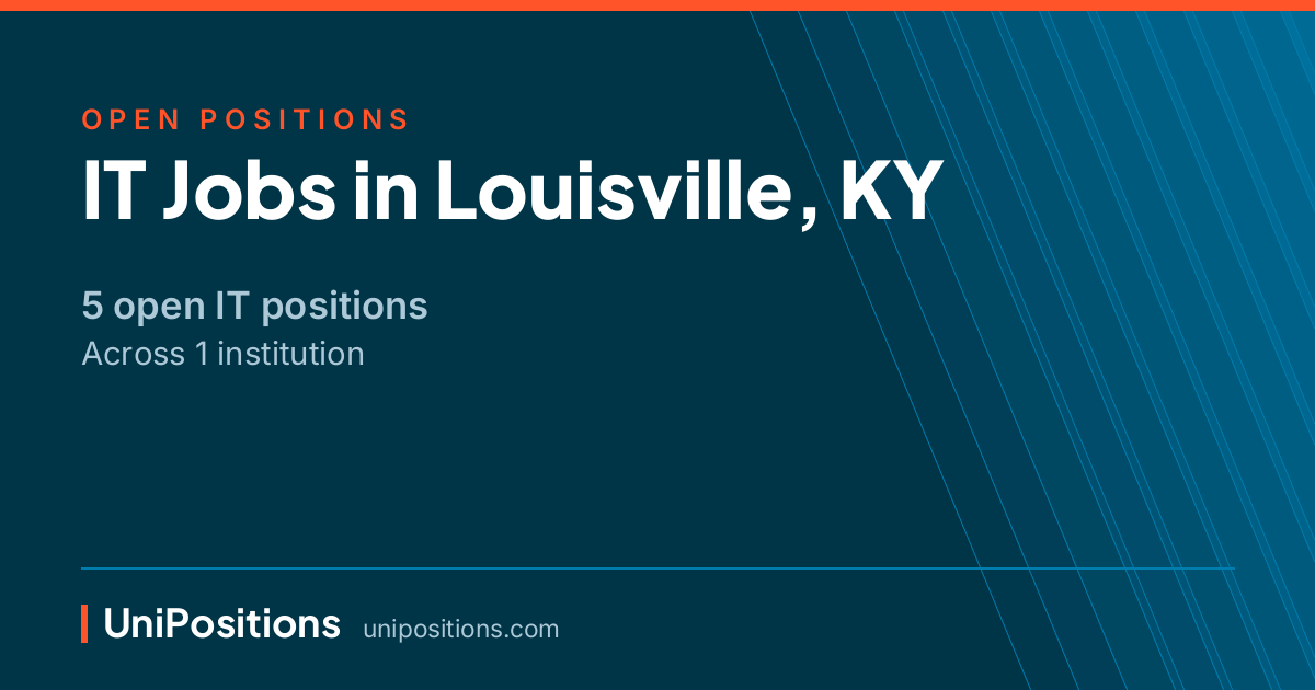 IT jobs in Louisville, KY — 5 open positions