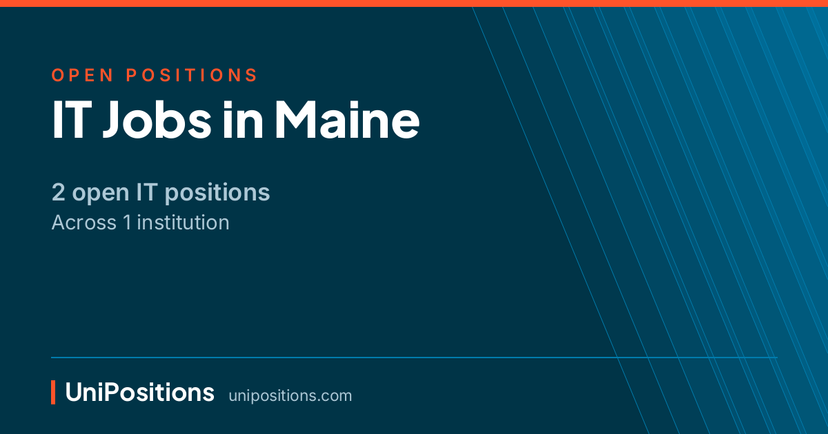 IT jobs in Maine — 2 open positions