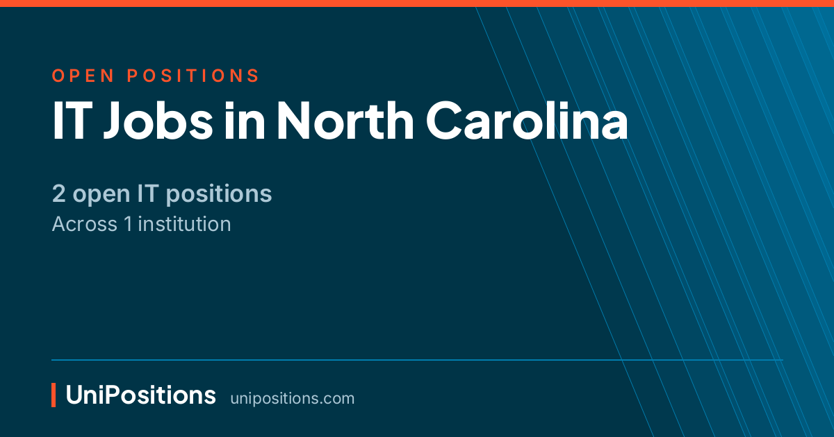 IT jobs in North Carolina — 2 open positions