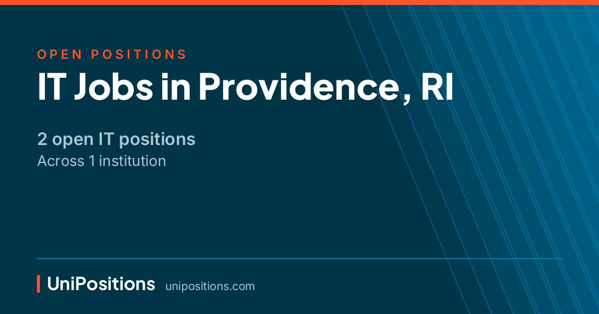 IT jobs in Providence, RI — 2 open positions