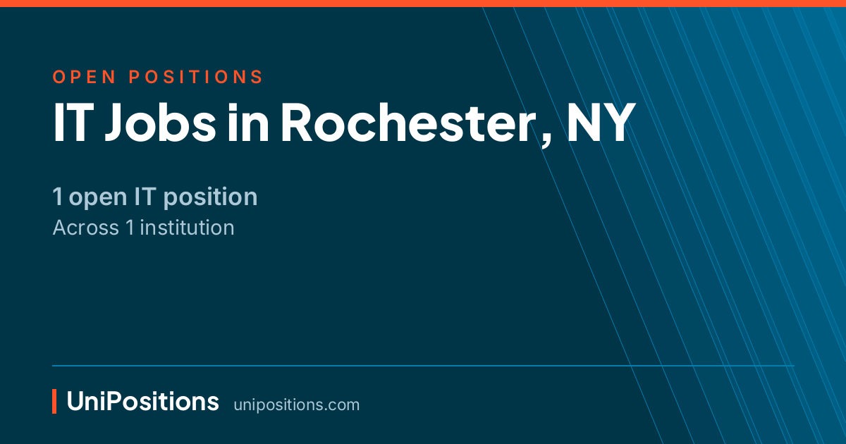 IT jobs in Rochester, NY — 1 open position
