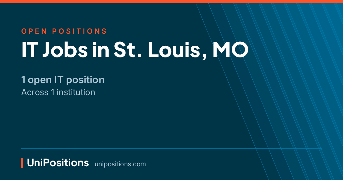 IT jobs in St. Louis, MO — 1 open position