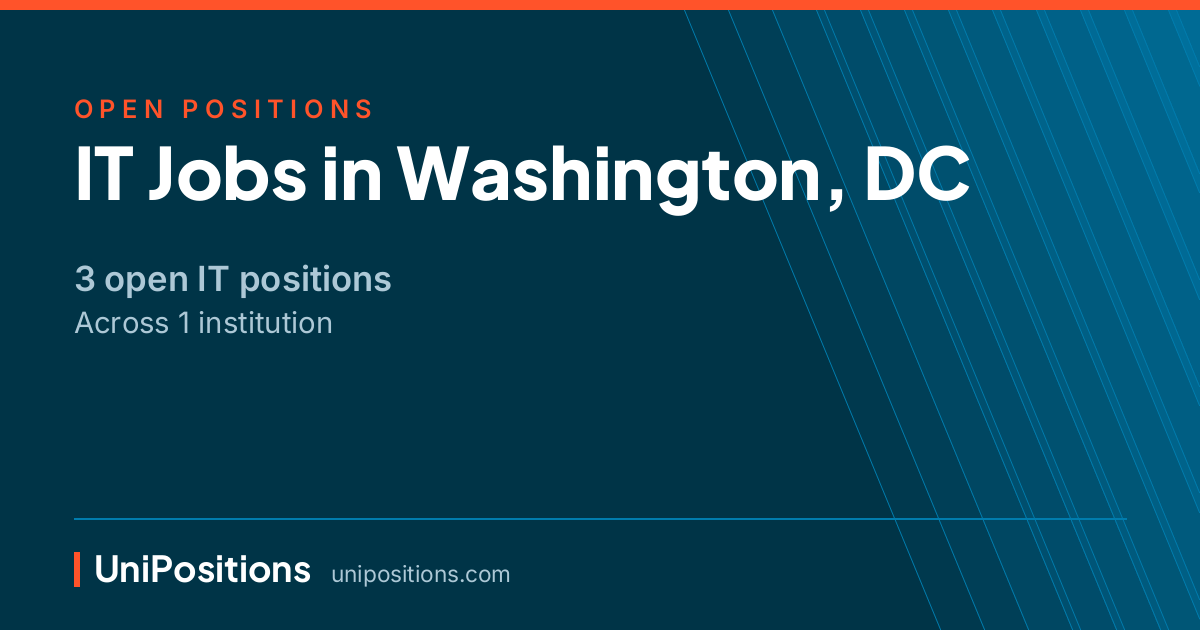 IT jobs in Washington, DC — 3 open positions