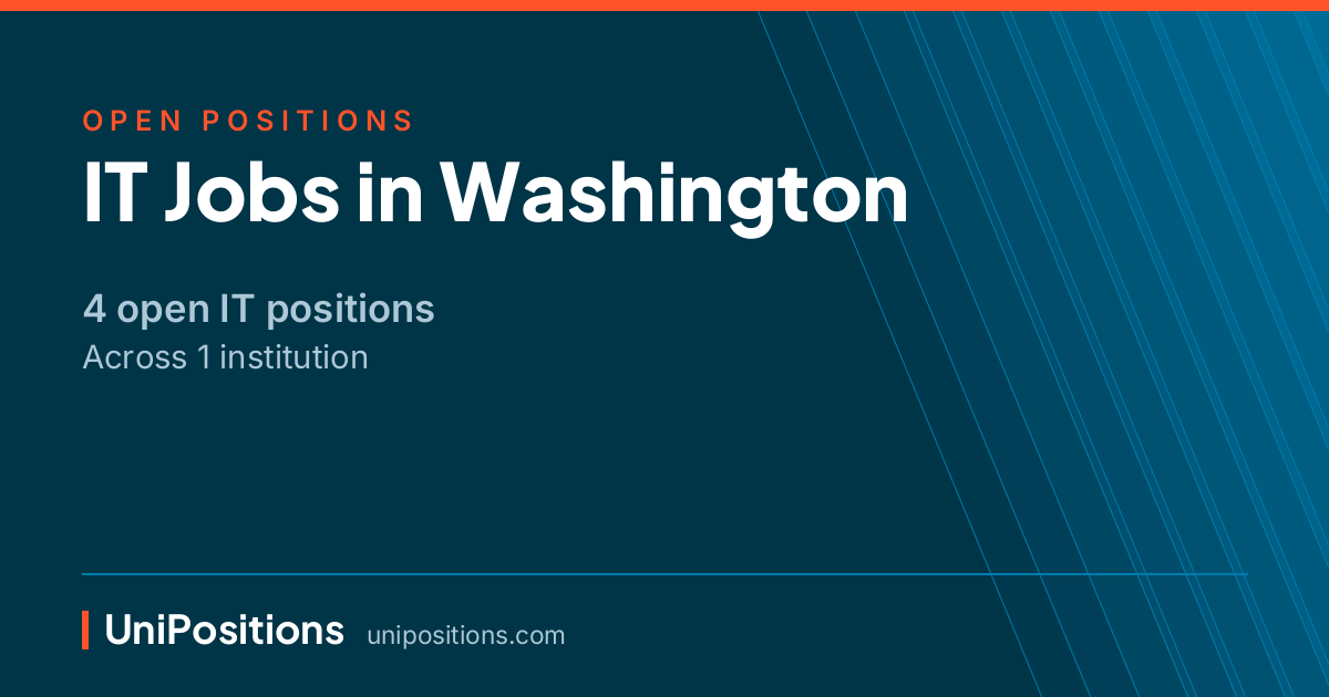 IT jobs in Washington — 4 open positions