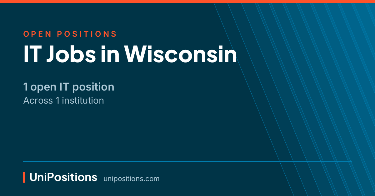 IT jobs in Wisconsin — 1 open position