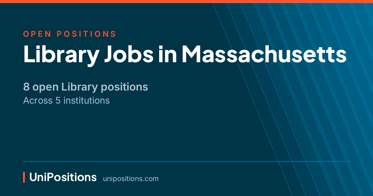 Library jobs in Massachusetts — 8 open positions