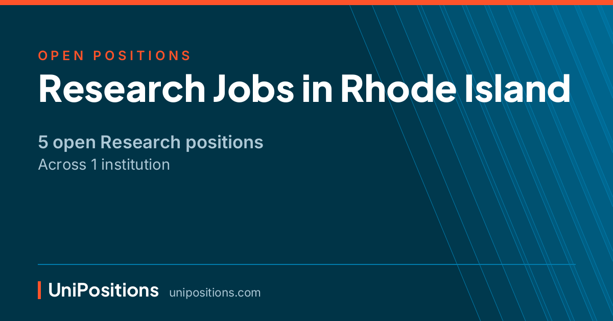 Research jobs in Rhode Island — 5 open positions