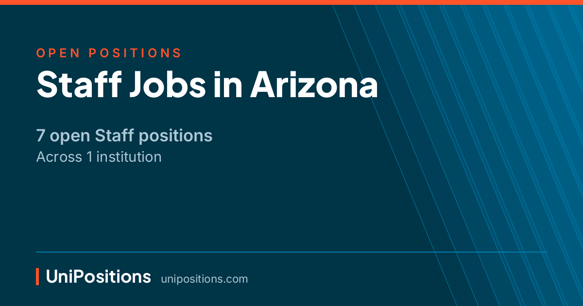 Staff jobs in Arizona — 7 open positions