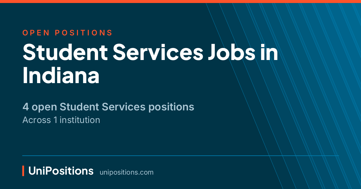 Student Services jobs in Indiana — 4 open positions
