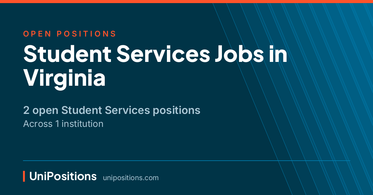Student Services jobs in Virginia — 2 open positions