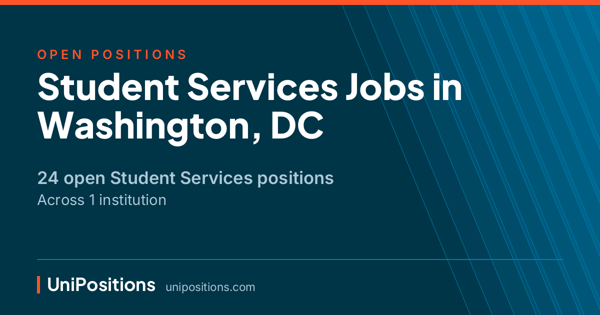 Student Services jobs in Washington, DC — 24 open positions