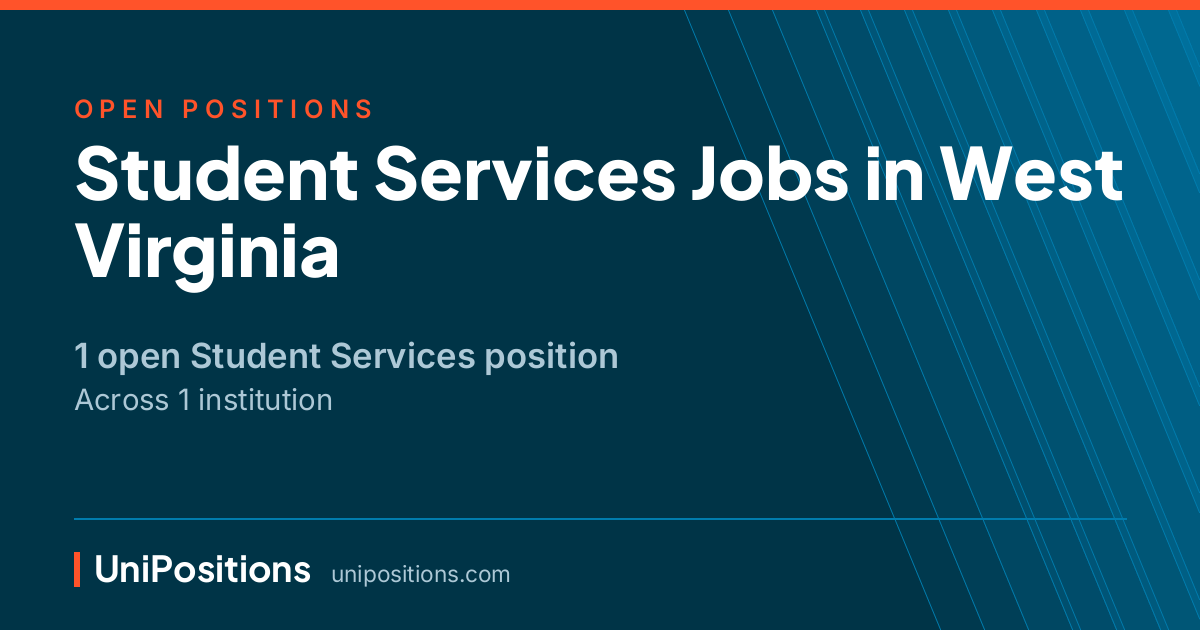 Student Services jobs in West Virginia — 1 open position