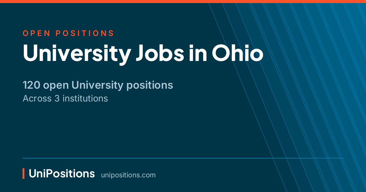 University jobs in Ohio — 120 open positions