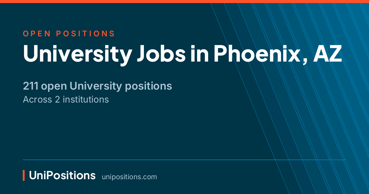 University jobs in Phoenix, AZ — 211 open positions
