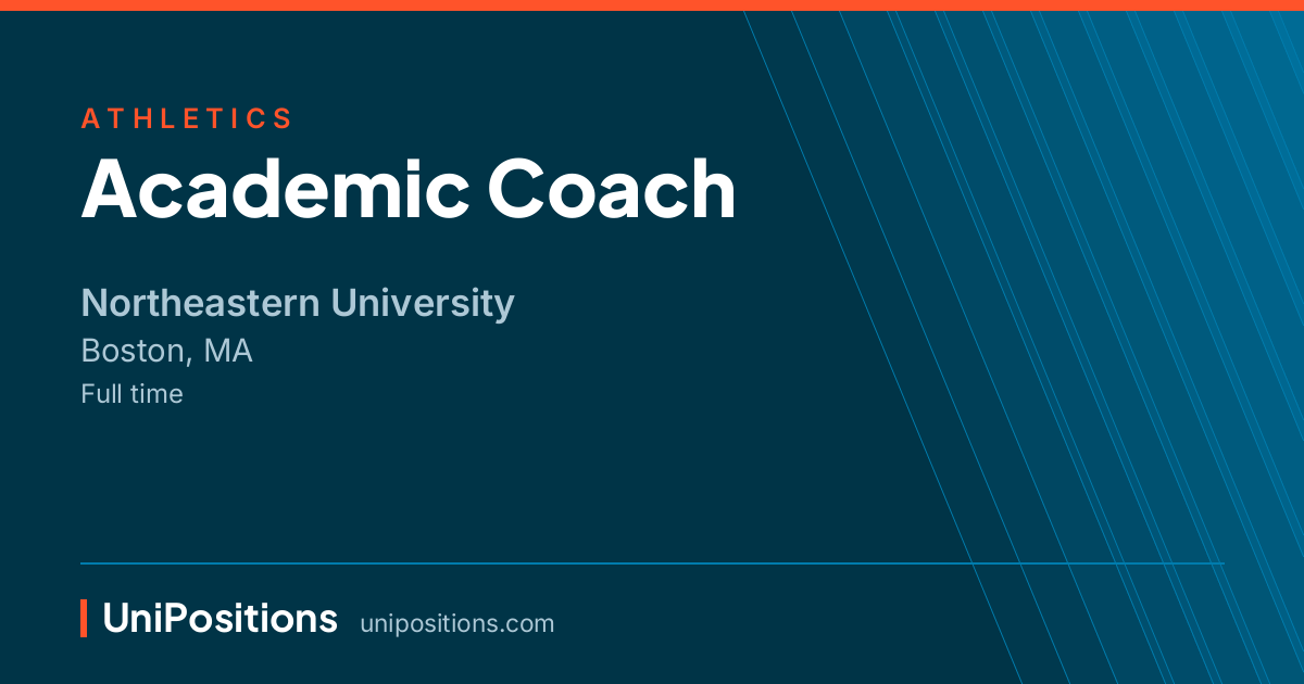 Academic Coach at Northeastern University, Boston, MA