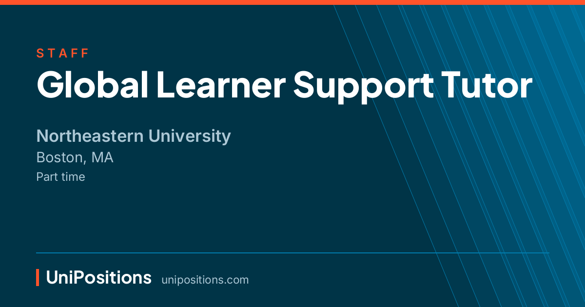 Global Learner Support Tutor at Northeastern University, Boston, MA