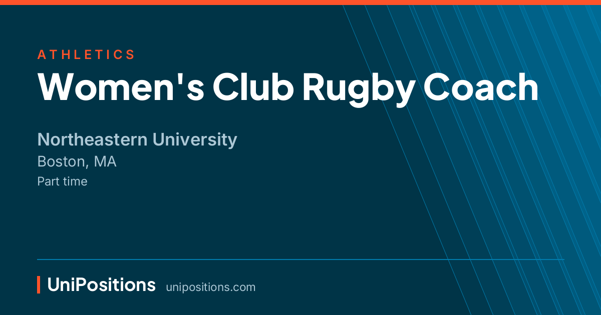 Women's Club Rugby Coach at Northeastern University, Boston, MA