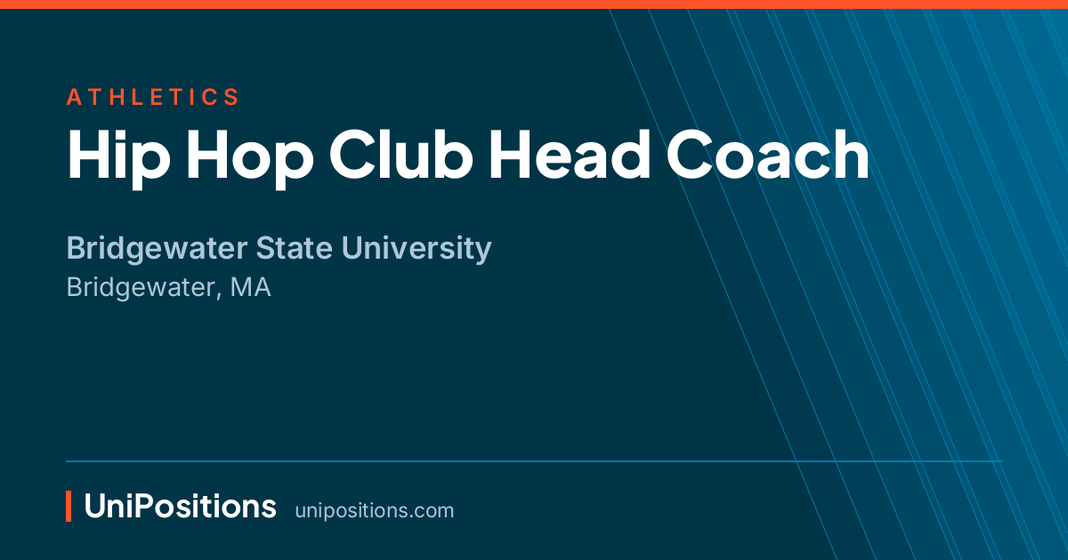 Hip Hop Club Head Coach at Bridgewater State University, Bridgewater, MA
