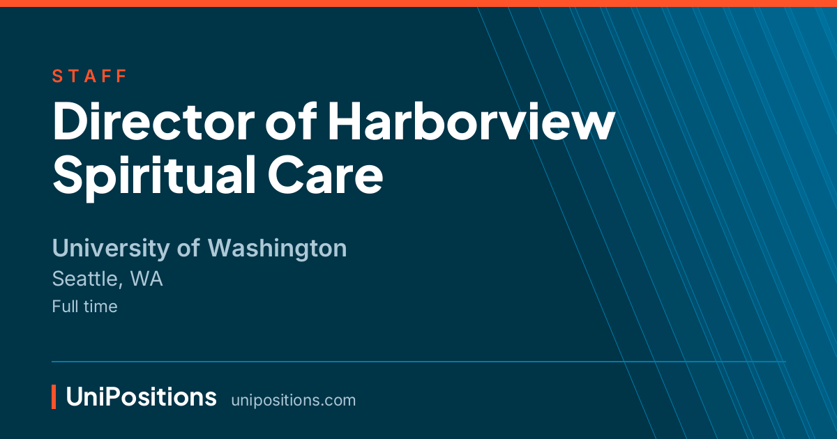 Director of Harborview Spiritual Care at University of Washington, Seattle, WA