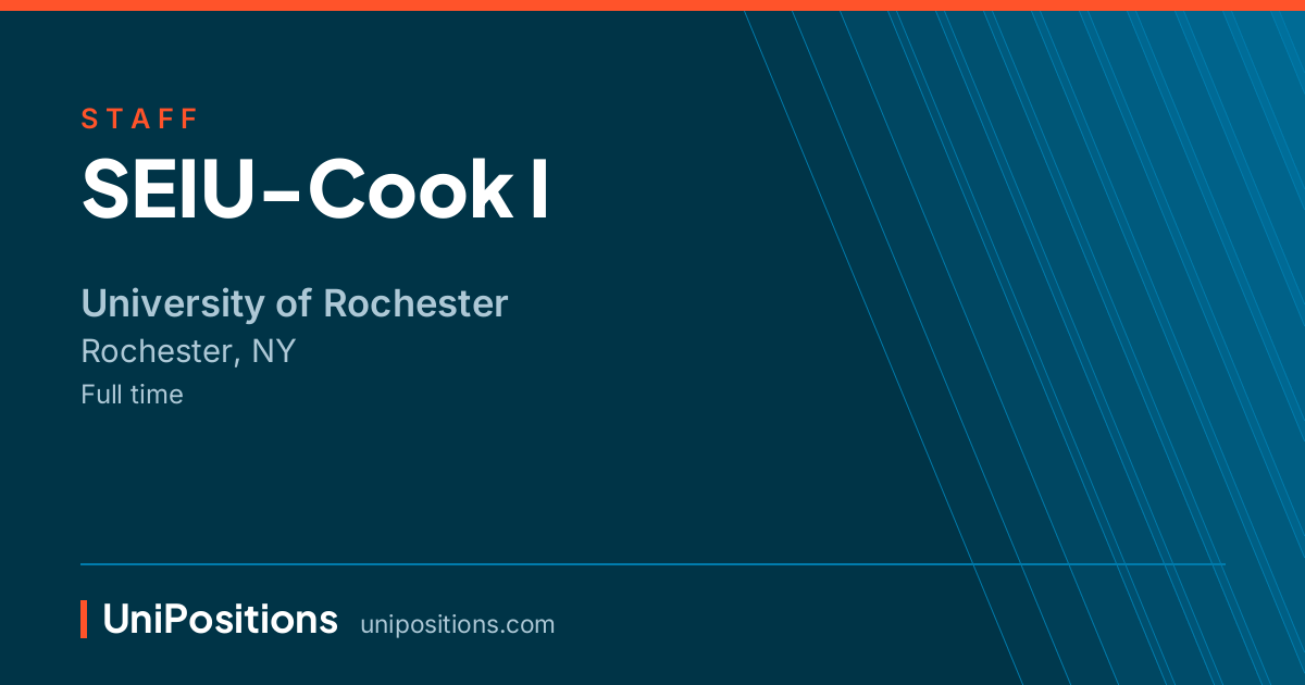 SEIU-Cook I at University of Rochester, Rochester, NY