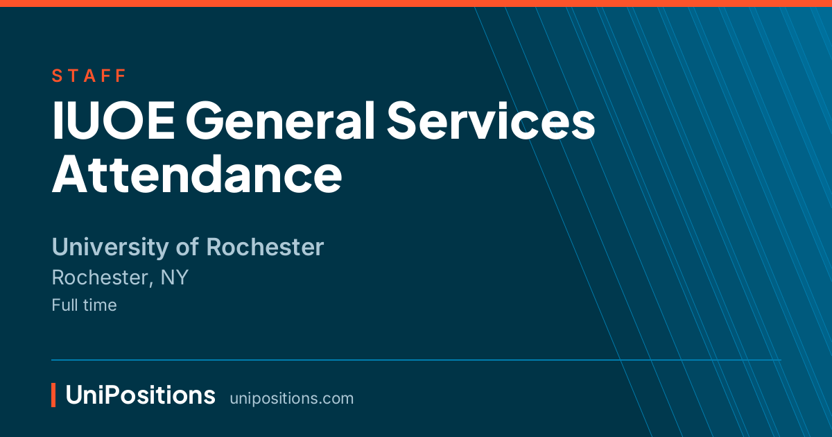 IUOE General Services Attendance at University of Rochester, Rochester, NY