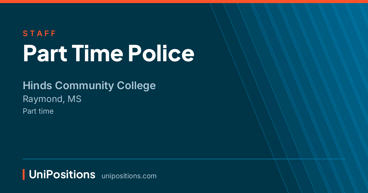Part Time Police at Hinds Community College, Raymond, MS