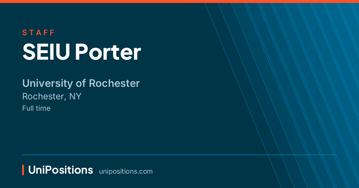 SEIU Porter at University of Rochester, Rochester, NY