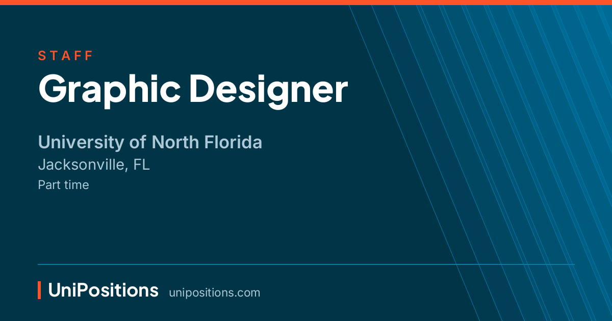 Graphic Designer at University of North Florida, Jacksonville, FL