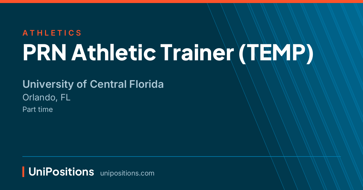 PRN Athletic Trainer (TEMP) at University of Central Florida, Orlando, FL